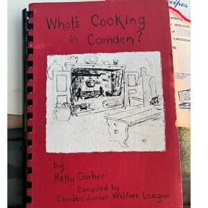 Vintage 1973 What’s Cooking in Camden SC Cookbook Betty Garber Junior League